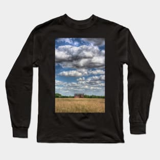 Grain Barn and Barley Field Long Sleeve T-Shirt
